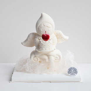 大教堂【天使之心】开心果树莓慕斯生日蛋糕北京同城配送