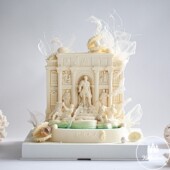 大教堂 开心果树莓慕斯生日蛋糕北京同城配送 许愿池