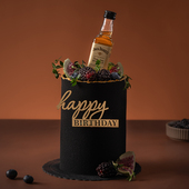 大教堂 父亲节创意奶油艺术戚风生日蛋糕北京同城配送 黑胡子