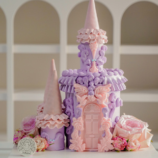 大教堂 高端创意动物奶油戚风生日蛋糕北京同城配送 芭芭拉城堡