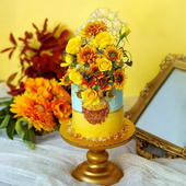 信使 大教堂 晨曦 创意奶油艺术戚风生日蛋糕北京同城配送