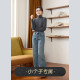 春秋高腰棉布复古宽松直筒裤 奈格薇儿小个子阔腿牛仔裤 女2026新款