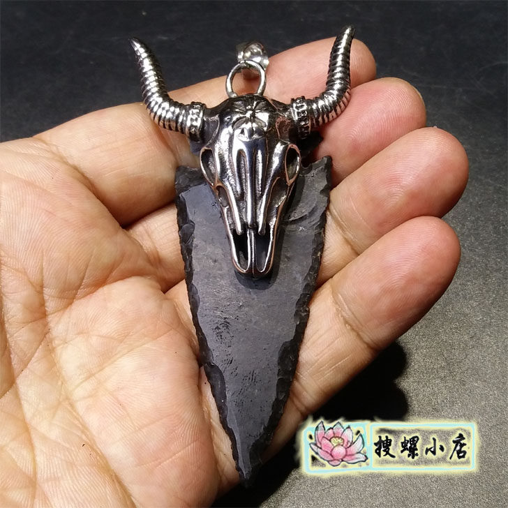 印第安燧石箭头吊坠
