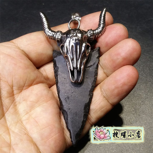 印第安燧石箭头吊坠