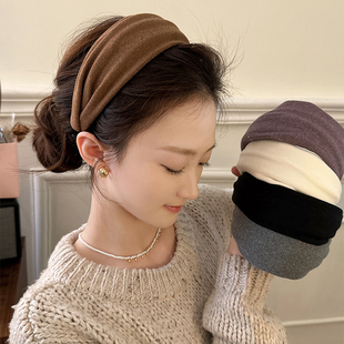 秋冬宽边发卡发箍女2025新款 高端洗脸外出百搭头箍气质高颅顶头饰
