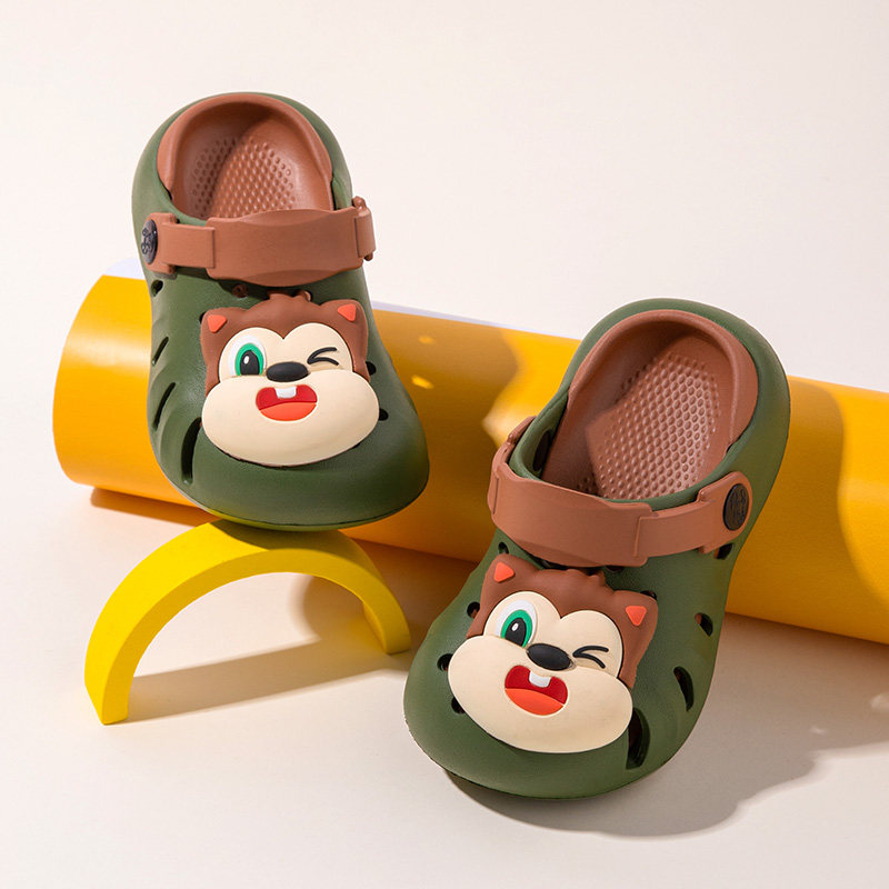 儿童洞洞鞋儿童拖鞋室内家居鞋中大童男女孩凉拖鞋透气外穿沙滩鞋