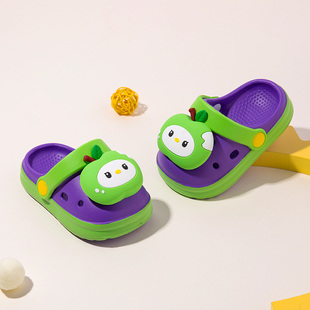 苹果宝宝拖鞋儿童室内拖鞋夏季新款小孩户外沙滩鞋男童洞洞鞋女童