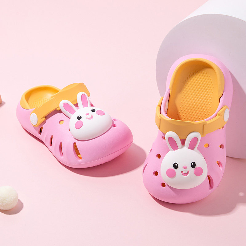 儿童拖鞋中大童洞洞鞋家居室内男女童外穿防滑透气eva凉拖鞋三岁