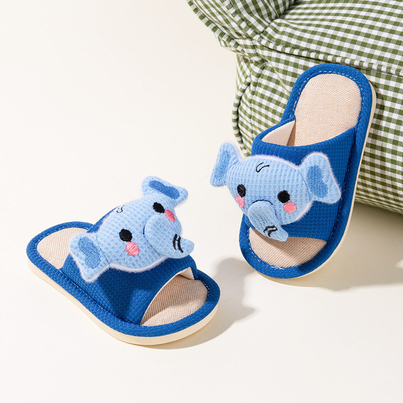 大象儿童亚麻拖鞋春夏家居室内防滑婴幼儿四季宝宝布拖鞋男童一岁,童鞋/婴儿鞋/亲子鞋,儿童亚麻拖鞋,淘宝优惠券,粉丝福利购,淘宝优惠卷