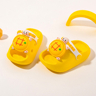 乌龟儿童凉拖鞋夏男童洞洞鞋小童幼童婴幼儿两岁宝宝沙滩鞋防滑软