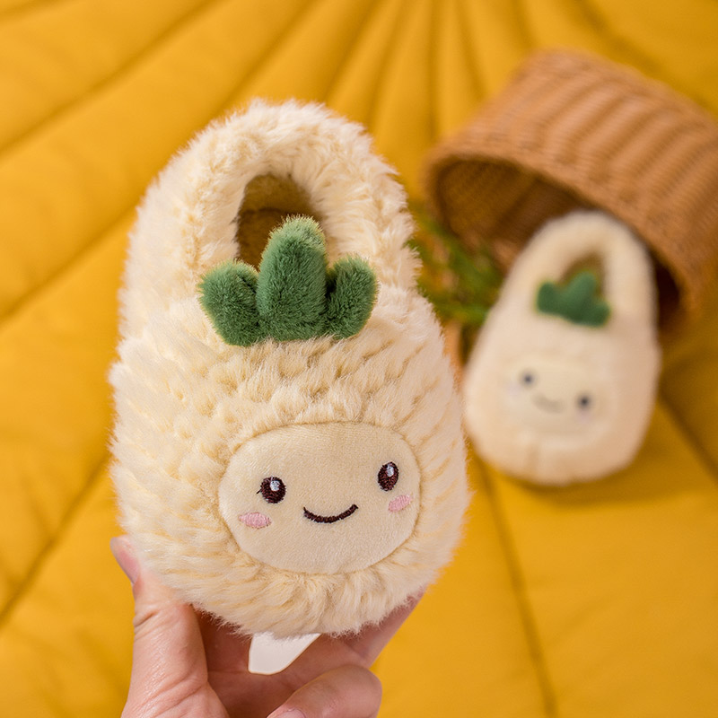 儿童棉拖鞋防滑小童包跟冬季