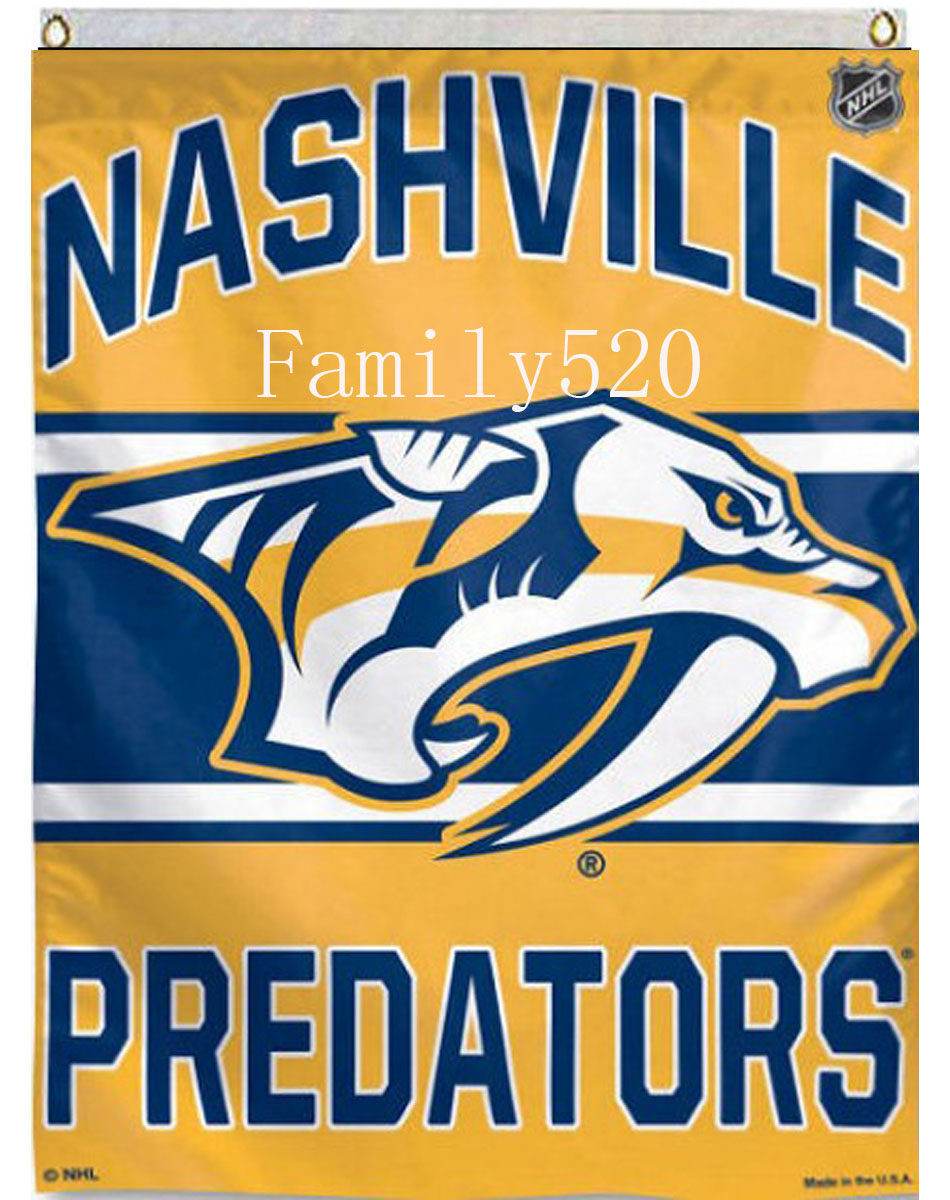 冰球纳什维尔掠夺者队球迷旗帜nhl nashville predators flag