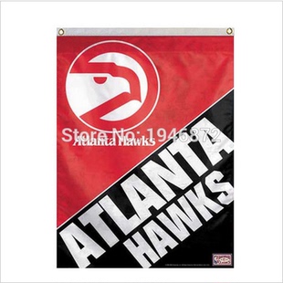 外贸亚特兰大老鹰队家居旗帜NBA Hawks Flag Atlanta