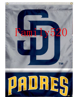 外贸圣地亚哥教士队棒球旗帜MLB San Diego Padres USA Flag A2