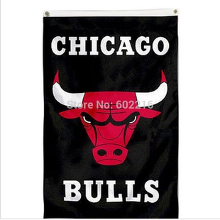 Chicago 外贸蓝球芝加哥公牛队旗帜NBA Bulls Flag A02