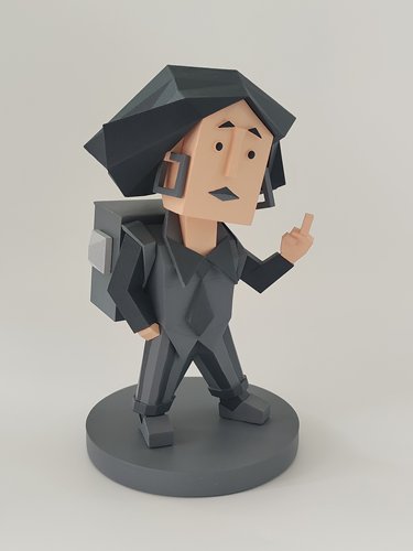 黑化版快乐小狗enfp模型手办mbti礼物15厘米树脂材质