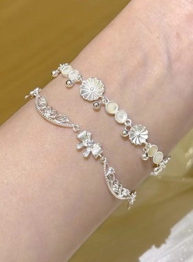 韩系蝴蝶结镂空手链女轻奢小众设计感高级气质百搭手饰2025新款