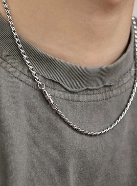 磁吸钛钢项链男女简约高级百搭