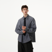 黑色格子衬衫 MADWITCH美式 复古经典 男女宽松休闲百搭cleanfit衬衣