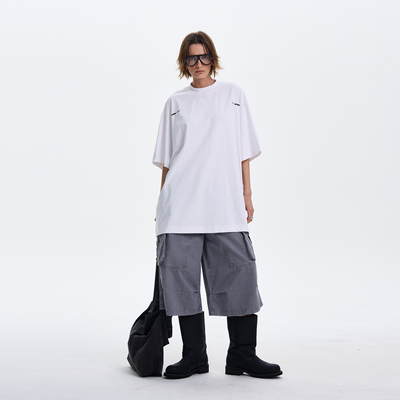 MADWITCH美式简约基础廓形短袖T