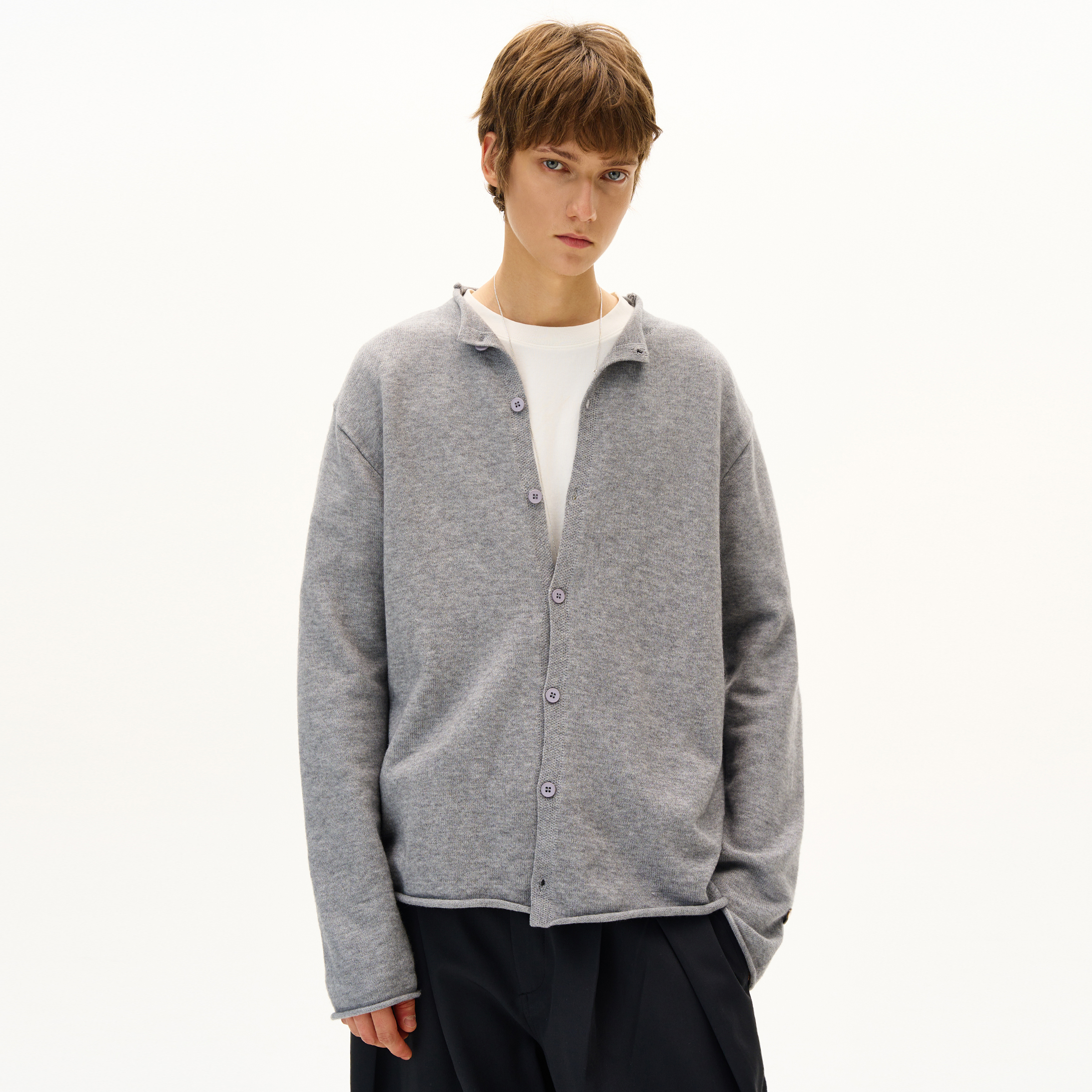 MAWDITCH莱赛尔羊毛针织开衫外套