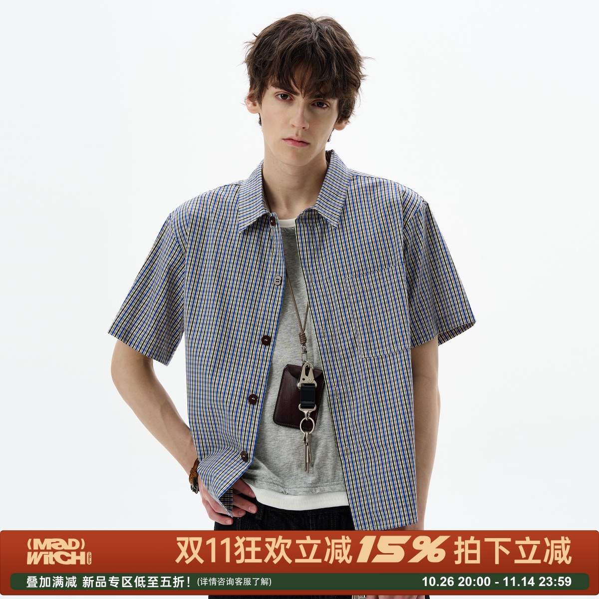 MADWITCH美式高级感多色条纹衬衫