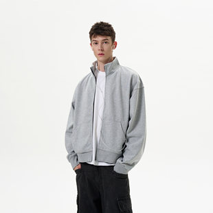 MADWITCH美式基础短款卫衣男女宽松休闲复古慵懒cleanfit情侣外套