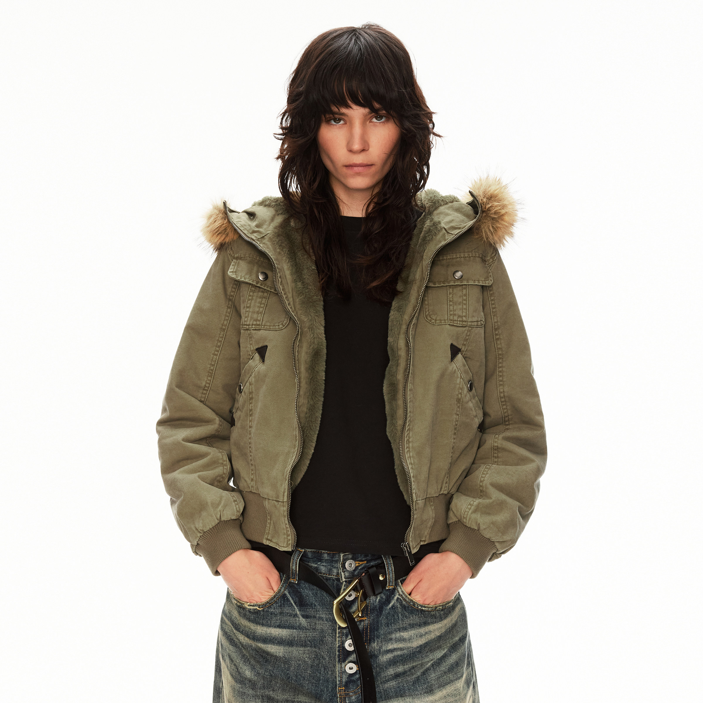 MADWITCH复古水洗帆布座山雕连帽夹克男女解构设计感痞帅工装外套,男装,夹克,淘宝优惠券,粉丝福利购,淘宝优惠卷