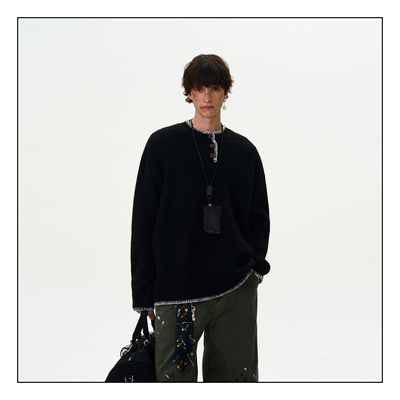 MADWITCH美式设计感针织衫