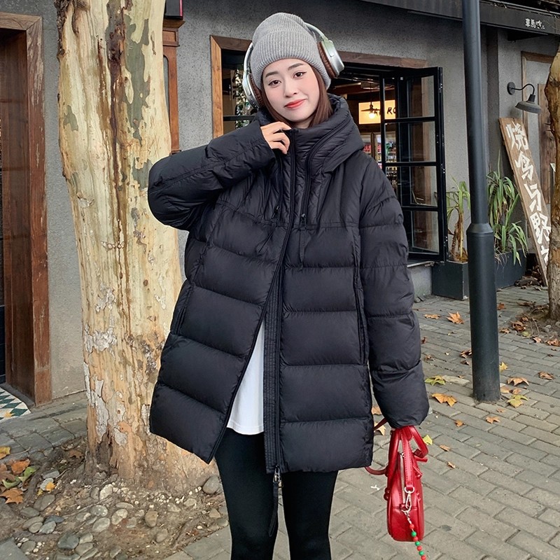羽绒服女中长款2025冬季新款加厚鸭绒高端今年流行爆款小个子外套