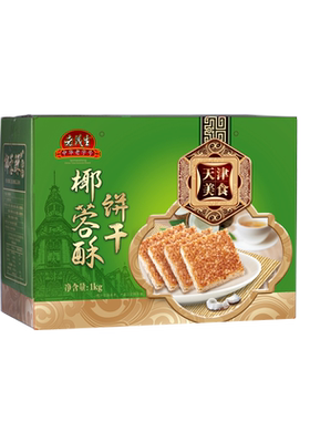 中华饼干老字号天津特产椰蓉酥