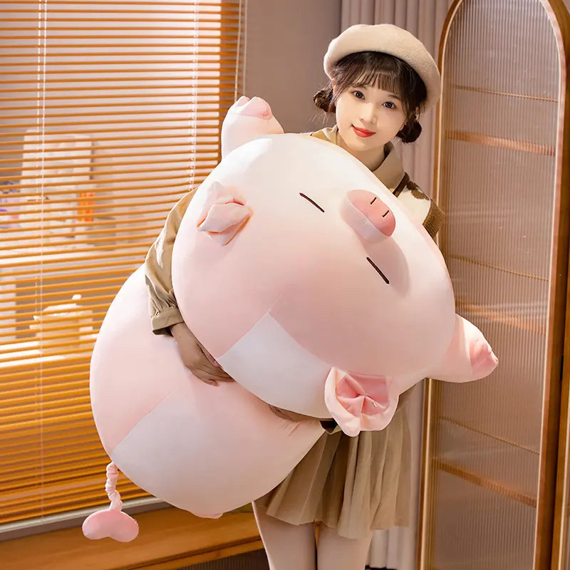 可爱趴趴小猪毛绒玩具公仔陪伴玩偶睡觉抱枕布娃娃女生生日礼物