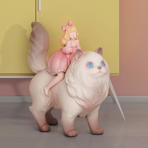 可米生活宝丽石礼物书房治愈摆件