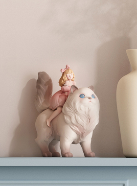 极速白夜童话猫黛丽北欧轻奢摆件家E居饰品送朋友可爱桌面装饰品