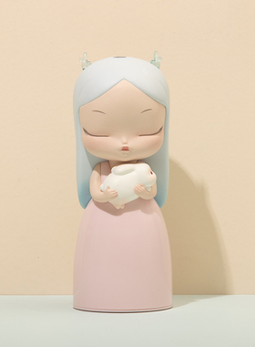 白夜童话《晚安兔加湿器》办公室桌面静音香薰保湿床头喷雾送女生