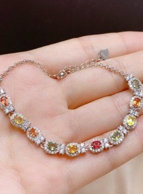 伯利尔女S925手链空托