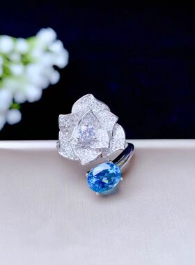 伯利尔女S925戒指空托