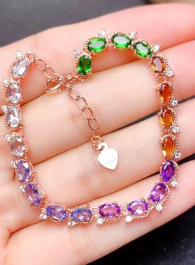 S925纯银手链空托学生百搭豪华