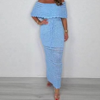 夏季新款欧美跨境亚马逊跨境女装轻熟风时尚一字领修身包臀裙