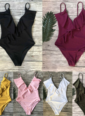 Backless One Piece Swimsuit Monokini Swimwear Beachwear