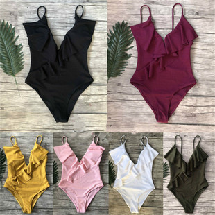 Backless One Piece Swimsuit Monokini Swimwear Beachwear
