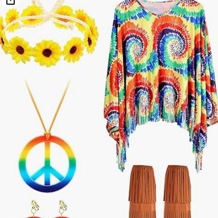 一件定可发亚马逊女式 迪斯科斗篷成人 万圣节年代迪斯科服装