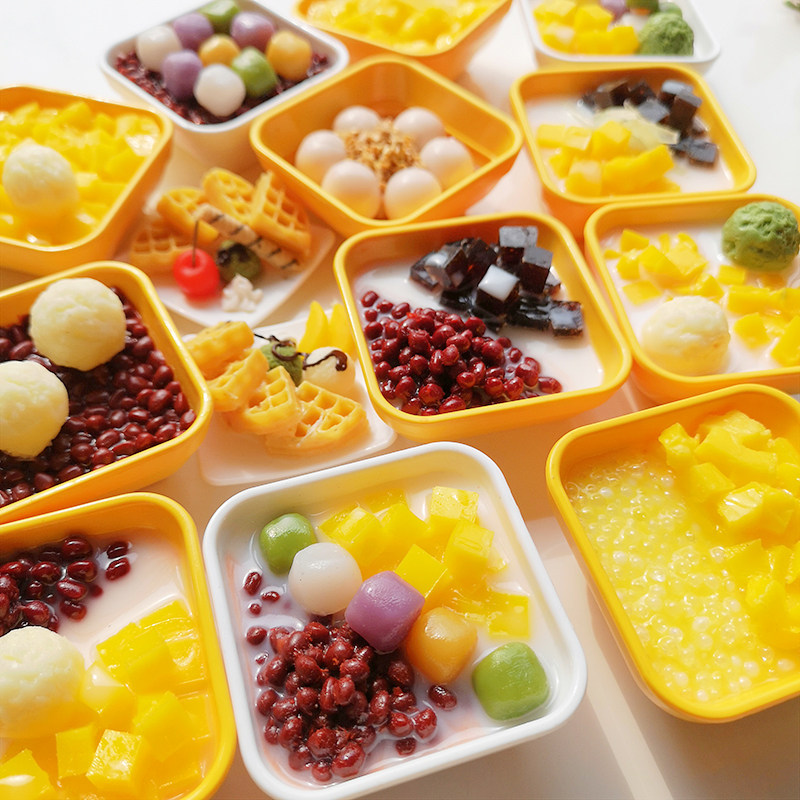 桃乐西 仿真杨枝甘露甜品冰激凌3d立体个性创意冰箱贴磁贴装饰贴