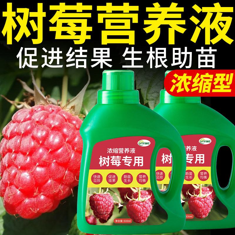 树莓肥料专用肥黑莓盆栽地栽有机促花促果结果复合浓缩果树营养液