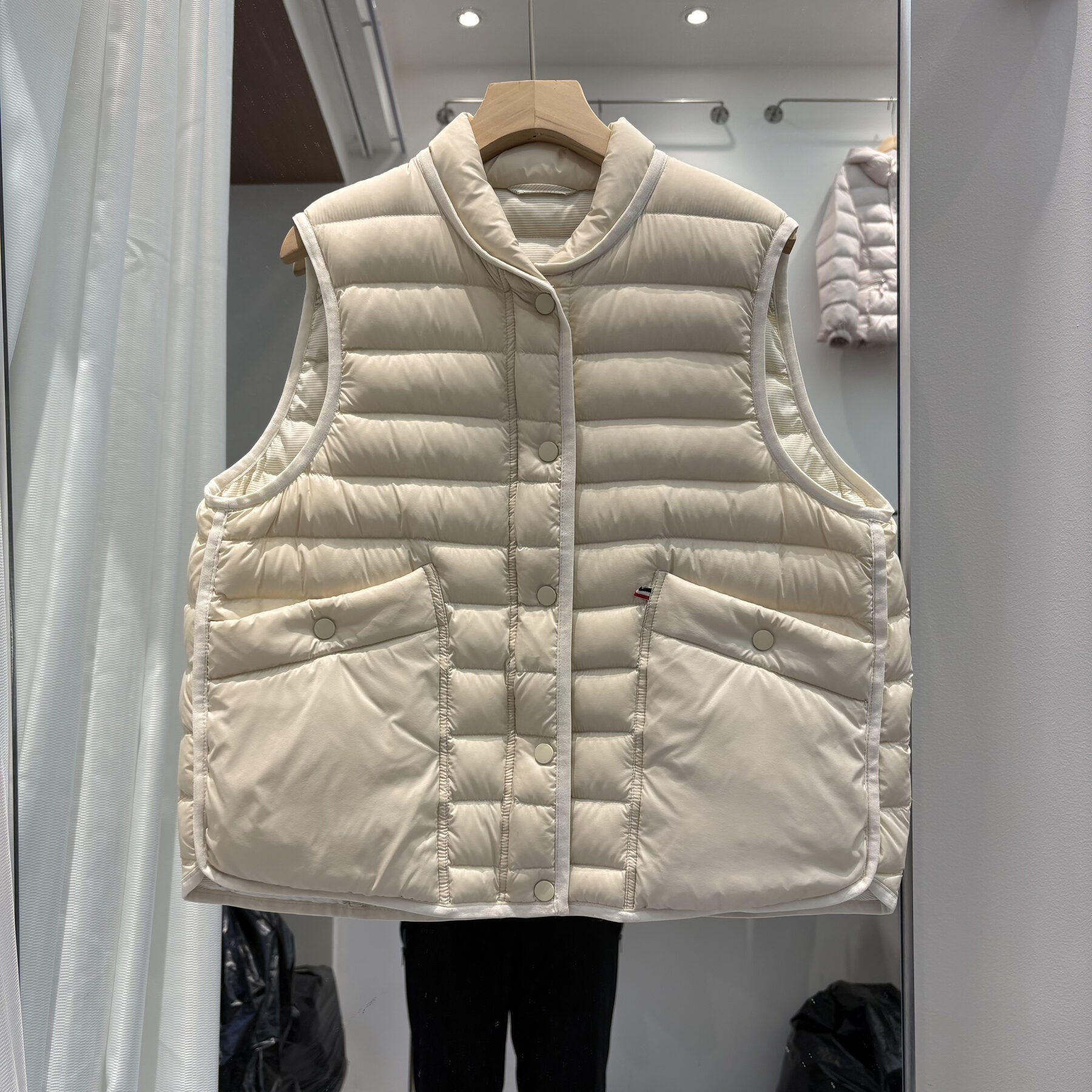 90白鸭绒秋冬时尚立领羽绒服女马甲短款背心冬装外套MK品质百搭