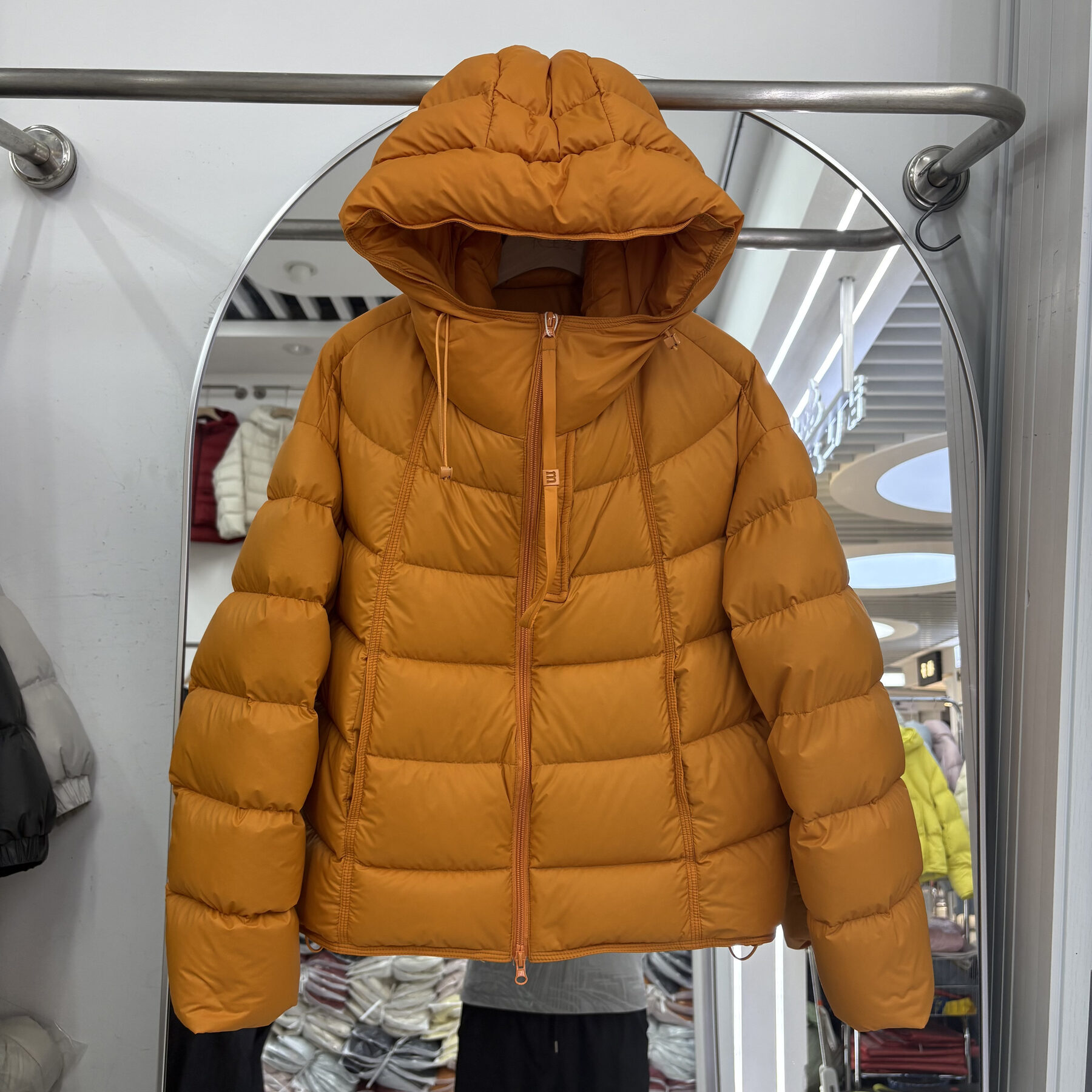 秋冬韩版宽松连帽羽绒服女短款加厚保暖小个子面包服半门襟
