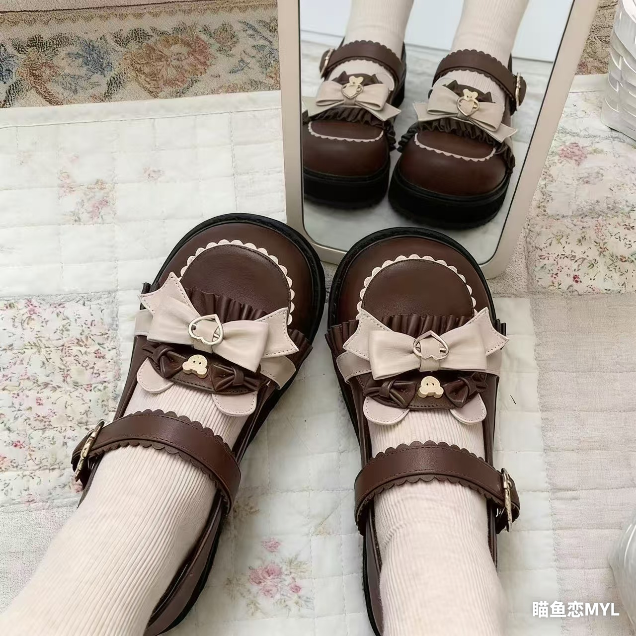 jk制服平底软妹百搭学生小众玛丽珍单鞋子可爱小猫日系小皮鞋2025