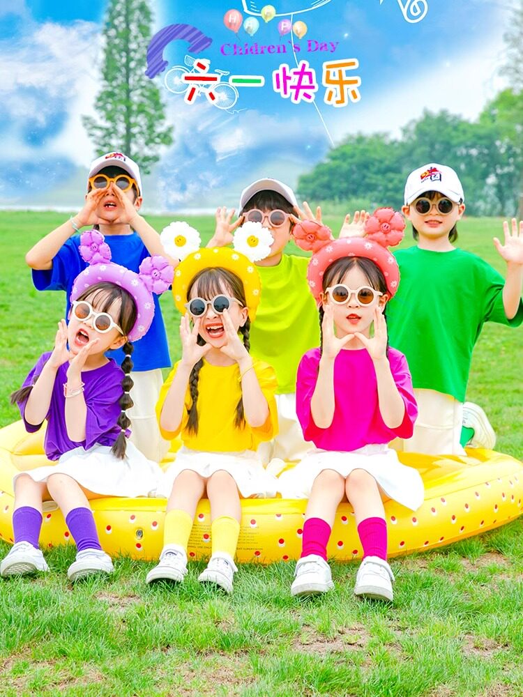 运动B类儿童中性彩色糖果色演出F