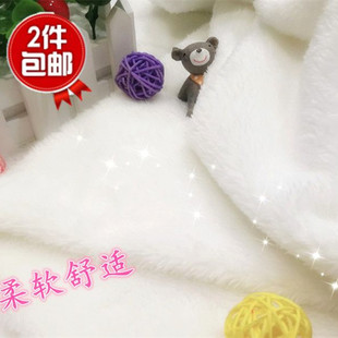 白色短毛绒手机珠宝首饰柜台舞台装饰展示垫布地摊垫服装内里面料