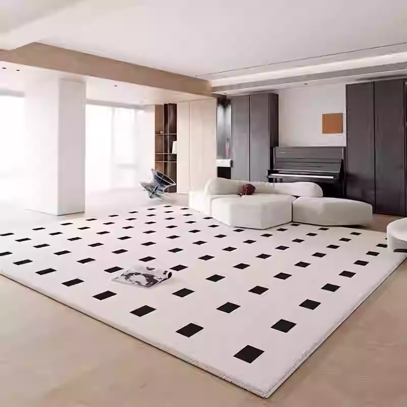 圈绒客厅地毯法式复古高级茶几垫奶油风卧室床边毯家用大面积垫子,居家布艺,入户地垫,淘宝优惠券,粉丝福利购,淘宝优惠卷